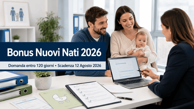 Bonus nuovi nati 2026: Domanda attiva per genitori
