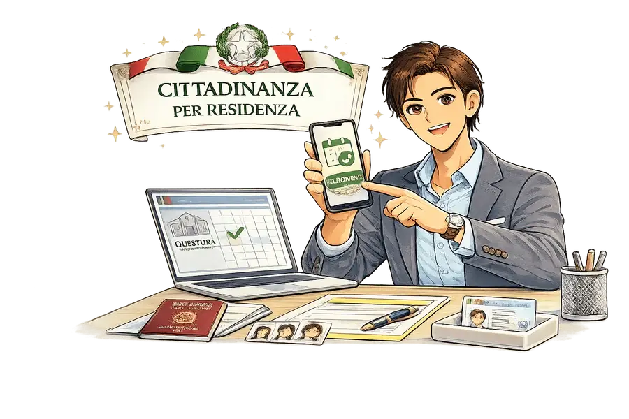 Cittadinanza per Residenza