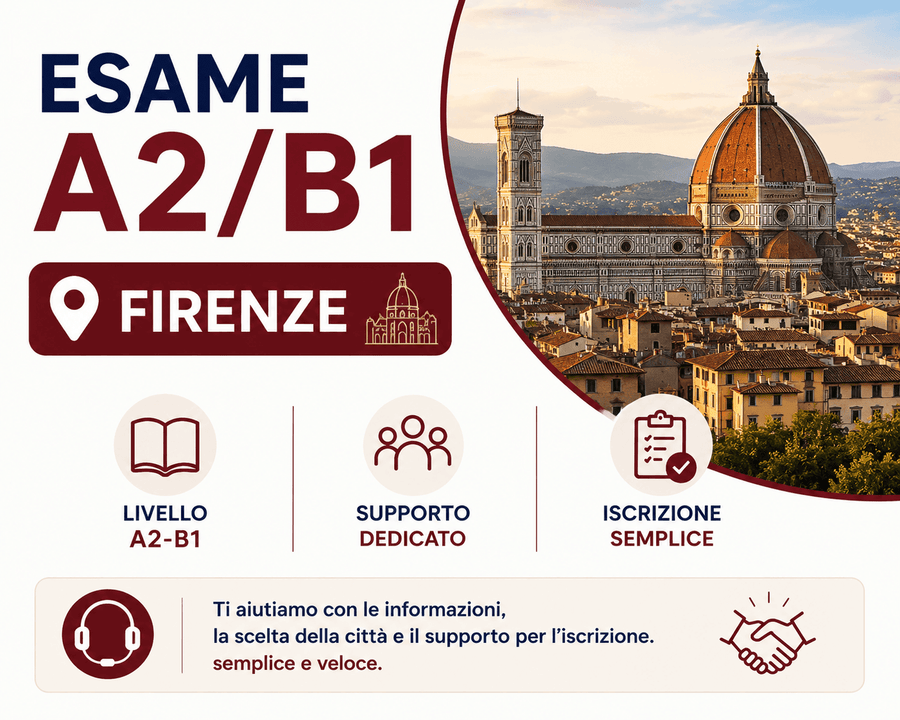 Esame A2/B1 Firenze