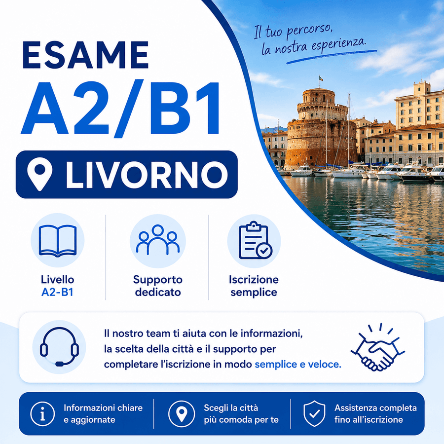Esame A2/B1 Livorno