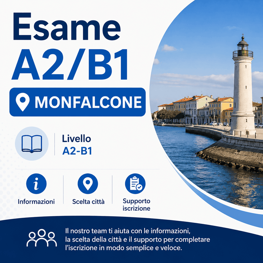 Esame A2/B1 Monfalcone