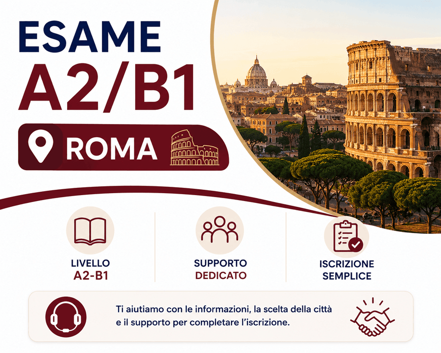 Esame A2/B1 Roma