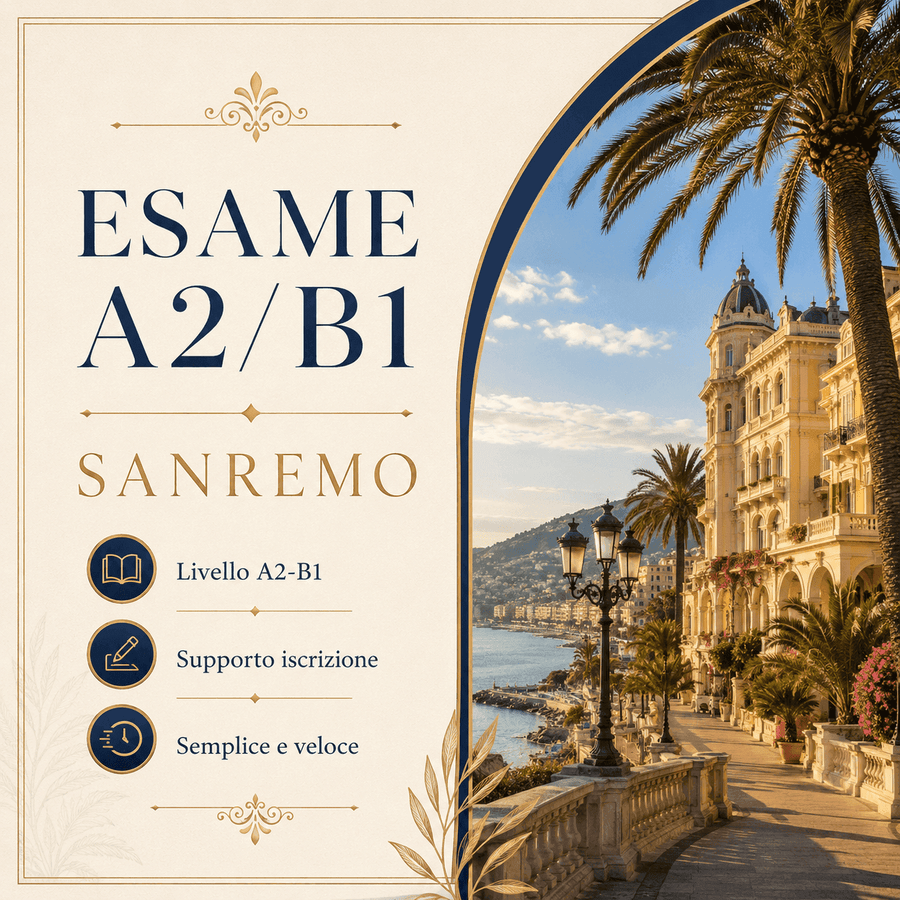 Esame A2/B1 Sanremo