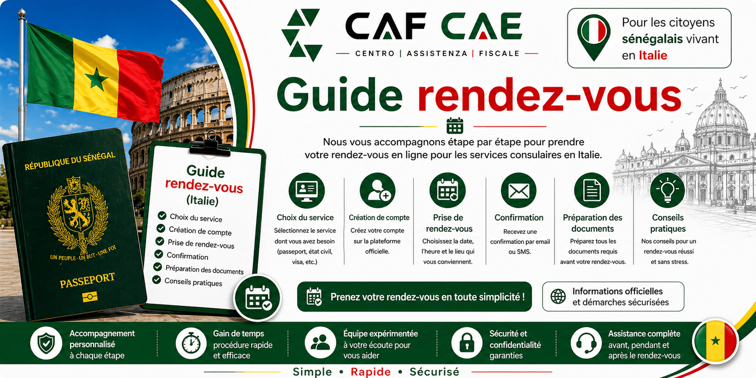 Guide rendez - vous (Italie) - CAF CAE